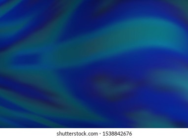 Dark BLUE vector colorful blur backdrop. Colorful illustration in abstract style with gradient. Elegant background for a brand book.