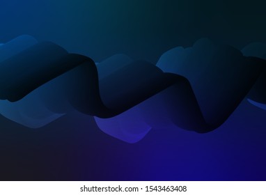 Dark BLUE vector colorful blur background. Glitter abstract illustration with gradient design. New style design for your brand book.