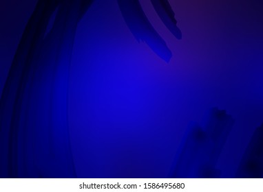 Dark BLUE vector colorful blur backdrop. A completely new colored illustration in blur style. Completely new design for your business.