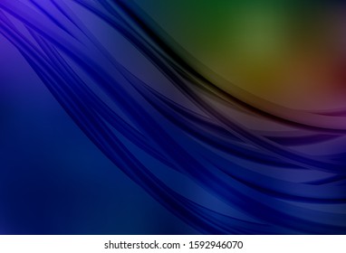 Dark BLUE vector colorful blur backdrop. Colorful abstract illustration with gradient. Blurred design for your web site.