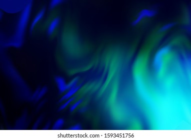 Dark BLUE vector colorful blur backdrop. Colorful abstract illustration with gradient. New way of your design.