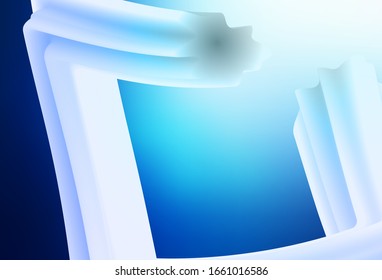 Dark BLUE vector colorful blur backdrop. Modern abstract illustration with gradient. Completely new design for your business.