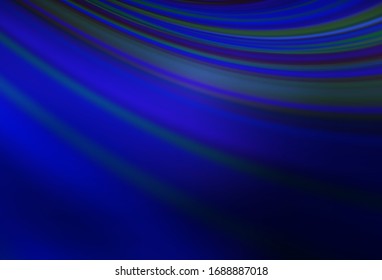 Dunkle BLAU Vektorillustration bunter unscharfer Hintergrund. Farbige abstrakte Illustration mit Farbverlauf. Unscharfes Design für Ihre Website.