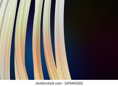 Fondo de fondo negro vectorial azul oscuro. Ilustración abstracta moderna con degradado. Fondo para un teléfono móvil.