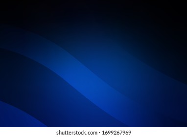 Dark BLUE vector colorful blur background. A completely new colored illustration in blur style. Smart design for your work.
