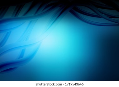 Dark BLUE vector colorful blur background. A completely new colored illustration in blur style. Elegant background for a brand book.