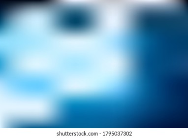 Dunkler BLAU, Vektorbunter unscharfer Hintergrund. Farbige abstrakte Illustration mit Farbverlauf. Neuer Stil für Ihr Business Design.