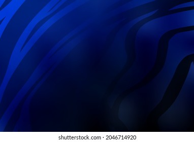 Dark BLUE vector colorful blur background. Creative illustration in halftone style with gradient. Elegant background for a brand book.