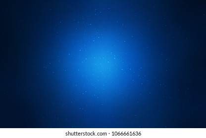 Dark BLUE vector cover with astronomical stars. Modern abstract illustration with Big Dipper stars. Smart design for your business advert.