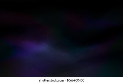 Dark BLUE vector cover with astronomical stars. Modern abstract illustration with Big Dipper stars. Pattern for futuristic ad, booklets.