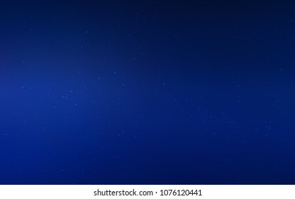 Dark BLUE vector cover with astronomical stars. Glitter abstract illustration with colorful cosmic stars. Smart design for your business advert.