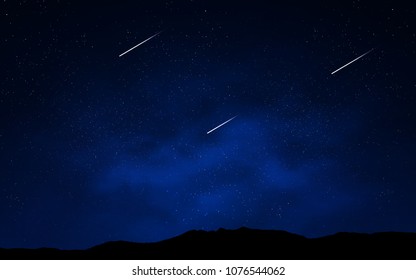Dark BLUE vector cover with astronomical stars. Shining colored illustration with bright astronomical stars. Pattern for futuristic ad, booklets.