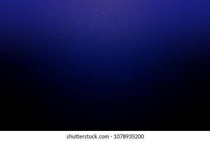 Dark BLUE vector cover with astronomical stars. Modern abstract illustration with Big Dipper stars. Smart design for your business advert.