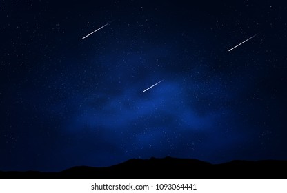 Dark BLUE vector cover with astronomical stars. Shining illustration with sky stars on abstract template. Pattern for astronomy websites.