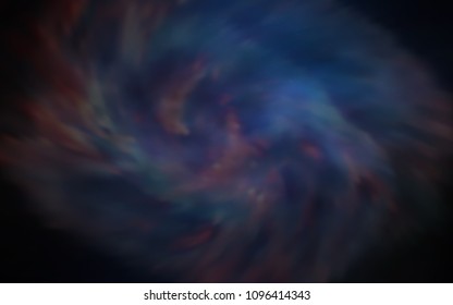 Dark BLUE vector cover with astronomical stars. Shining illustration with sky stars on abstract template. Pattern for futuristic ad, booklets.
