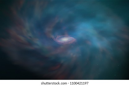 Dark BLUE vector cover with astronomical stars. Shining illustration with sky stars on abstract template. Template for cosmic backgrounds.
