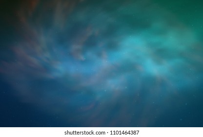 Dark BLUE vector cover with astronomical stars. Modern abstract illustration with Big Dipper stars. Pattern for astrology websites.