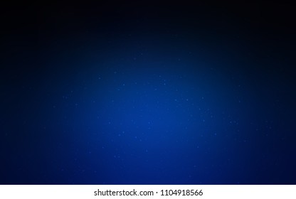 Dark BLUE vector cover with astronomical stars. Modern abstract illustration with Big Dipper stars. Best design for your ad, poster, banner.