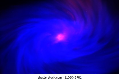 Dark BLUE vector cover with astronomical stars. Shining colored illustration with bright astronomical stars. Template for cosmic backgrounds.
