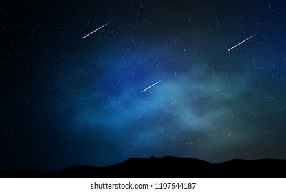 Dark BLUE vector cover with astronomical stars. Modern abstract illustration with Big Dipper stars. Pattern for astronomy websites.