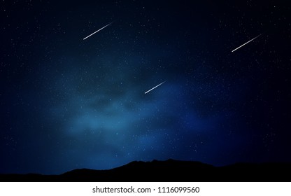 Dark BLUE vector cover with astronomical stars. Modern abstract illustration with Big Dipper stars. Pattern for astronomy websites.