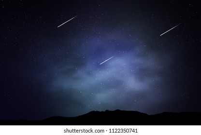 Dark BLUE vector cover with astronomical stars. Shining illustration with sky stars on abstract template. Template for cosmic backgrounds.