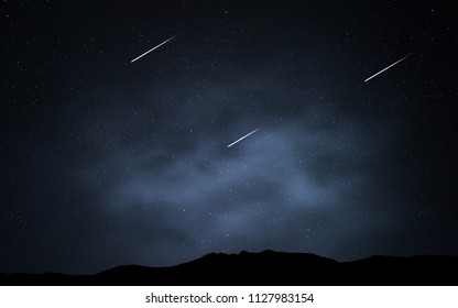 Dark BLUE vector cover with astronomical stars. Space stars on blurred abstract background with gradient. Template for cosmic backgrounds.