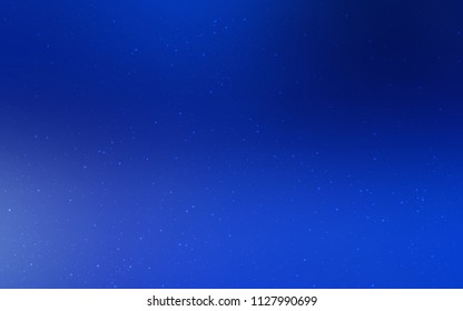 Dark BLUE vector cover with astronomical stars. Shining colored illustration with bright astronomical stars. Best design for your ad, poster, banner.