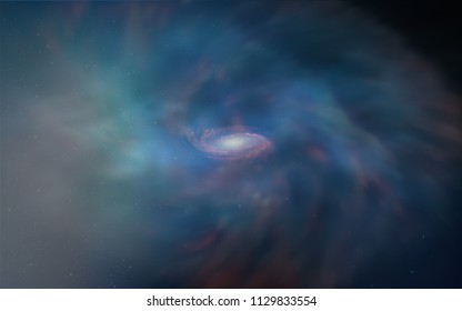 Dark BLUE vector cover with astronomical stars. Modern abstract illustration with Big Dipper stars. Smart design for your business advert.