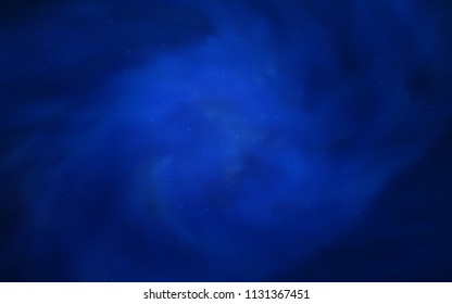 Dark BLUE vector cover with astronomical stars. Modern abstract illustration with Big Dipper stars. Pattern for futuristic ad, booklets.