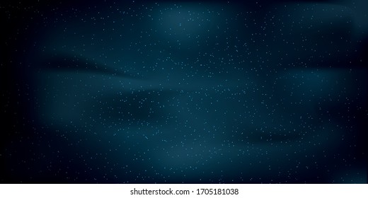 dark blue vector cover with astronomical stars. Glitter abstract illustration with colorful cosmic stars. Pattern for astronomy websites.