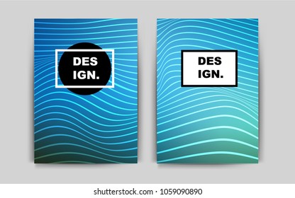 Dark BLUE vector cover for Envelopes. Modern abstract design concept with colorful gradient. Pattern for beautiful business cards, folders.