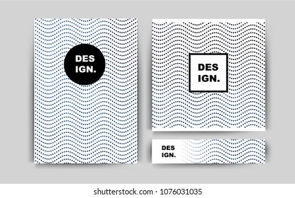 Dark BLUE vector cover for Envelopes. Booklet with textbox on colorful abstract background. Completely new template for your brand book.