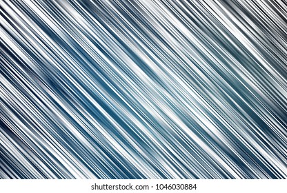 Dark BLUE vector cover with long lines. Modern geometrical abstract illustration with staves. Best design for your ad, poster, banner.