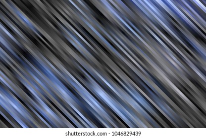 Dark BLUE vector cover with long lines. Modern geometrical abstract illustration with staves. The pattern can be used for busines ad, booklets, leaflets