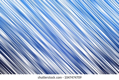 Dark BLUE vector cover with long lines. Modern geometrical abstract illustration with staves. The pattern can be used for websites.