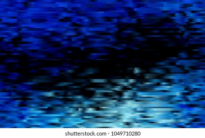 Dark BLUE vector cover with long lines. Blurred decorative design in simple style with lines. Smart design for your business advert.