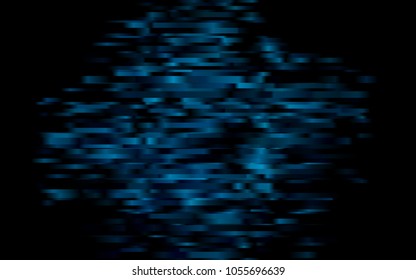 Dark BLUE vector cover with long lines. Decorative shining illustration with lines on abstract template. The pattern can be used for websites.