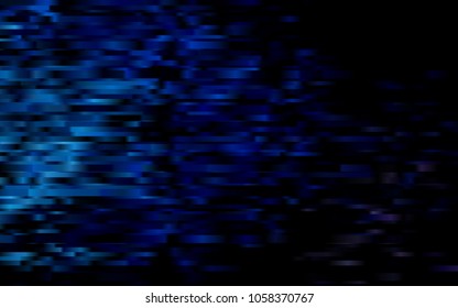 Dark BLUE vector cover with long lines. Modern geometrical abstract illustration with staves. The pattern can be used for busines ad, booklets, leaflets