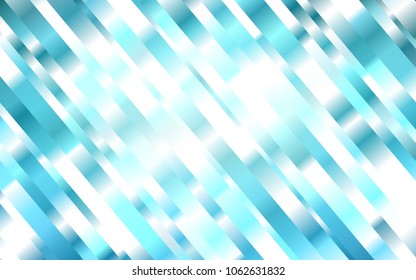 Dark BLUE vector cover with long lines. Glitter abstract illustration with colored sticks. The pattern can be used as ads, poster, banner for commercial.