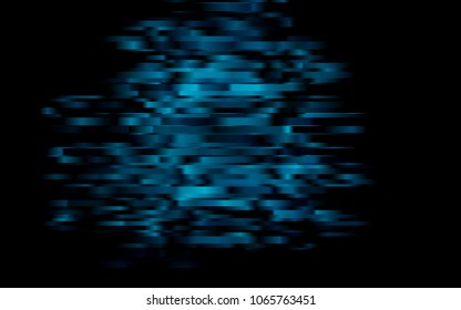 Dark BLUE vector cover with long lines. Shining colored illustration with narrow lines. The template can be used as a background.