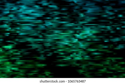 Dark BLUE vector cover with long lines. Decorative shining illustration with lines on abstract template. The pattern can be used for busines ad, booklets, leaflets