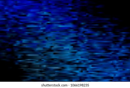 Dark BLUE vector cover with long lines. Shining colored illustration with narrow lines. The pattern can be used as ads, poster, banner for commercial.