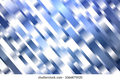 Dark BLUE vector cover with long lines. Blurred decorative design in simple style with lines. The pattern can be used for busines ad, booklets, leaflets