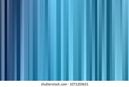 Dark BLUE vector cover with long lines. Modern geometrical abstract illustration with staves. Smart design for your business advert.