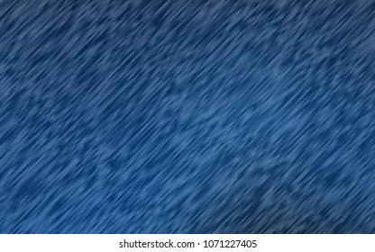 Dark BLUE vector cover with long lines. Decorative shining illustration with lines on abstract template. The template can be used as a background.