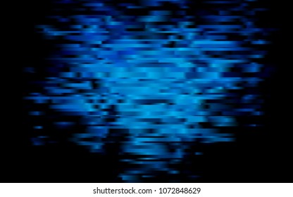 Dark BLUE vector cover with long lines. Decorative shining illustration with lines on abstract template. Best design for your ad, poster, banner.