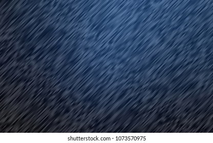 Dark BLUE vector cover with long lines. Glitter abstract illustration with colored sticks. The template can be used as a background.