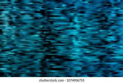 Dark BLUE vector cover with long lines. Lines on blurred abstract background with gradient. Best design for your ad, poster, banner.
