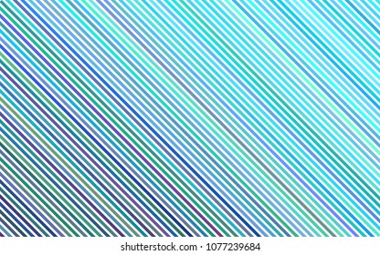 Dark BLUE vector cover with long lines. Lines on blurred abstract background with gradient. Smart design for your business advert.